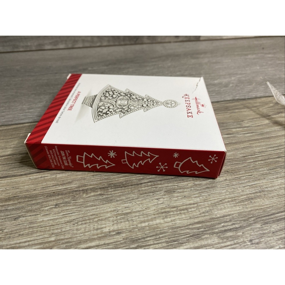 Hallmark Keepsake Christmas Ornament 2014 A PERFECT TREE Silver Metal - Picture 11 of 14